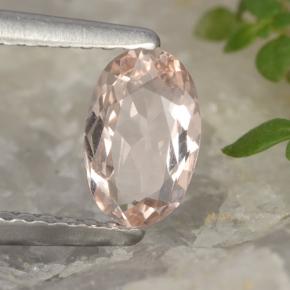 Morganite naturale rosa da 0,54 ct, taglio ovale, VVS