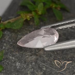 Morganite rosa fenicottero naturale da 0.47 ct, Forma a pera, VS