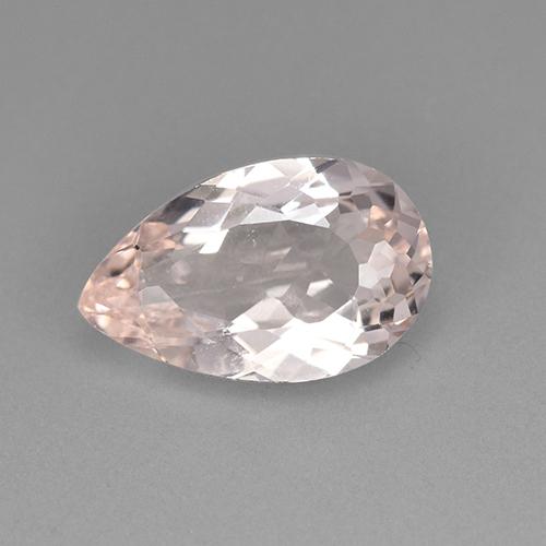 Morganite Rosa medio naturale da 2.09 ct, Forma a pera, VVS-VS