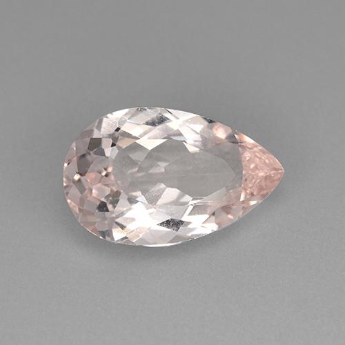 Morganite Rosa medio naturale da 2.09 ct, Forma a pera, VVS-VS