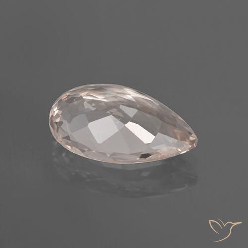 Morganite Rosa chiaro naturale da 2.09 ct, Forma a pera, VS