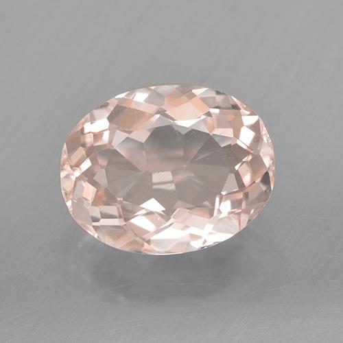 Morganite Rosa salmone naturale da 1.82 ct, Taglio ovale, VVS