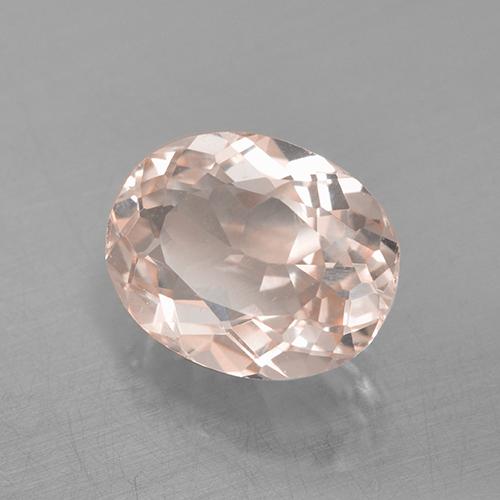 Morganite Rosa salmone naturale da 1.82 ct, Taglio ovale, VVS