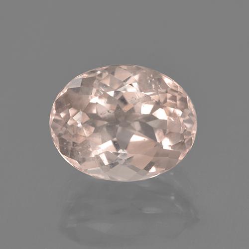 Morganite naturale rosa da 2,73 ct, taglio ovale, VS