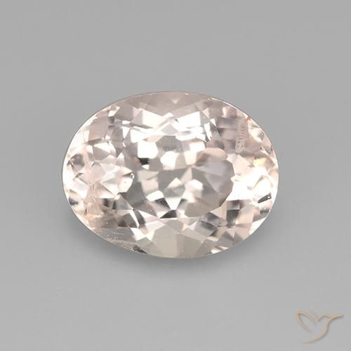 2.43ct Naturale Rosa medio-chiaro Morganite, Ovale, VS