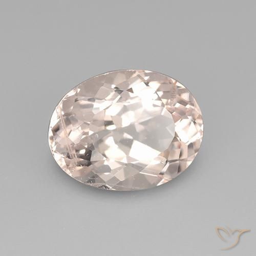 Morganite Rosa medio-chiaro naturale da 2.43 ct, Ovale, VS