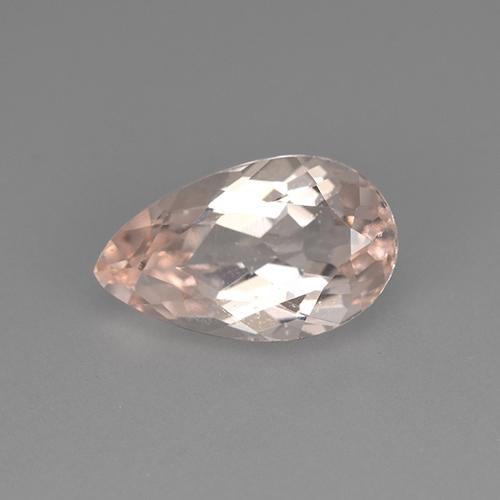 Morganite naturale rosa da 2,38 ct, taglio a pera, VVS-VS