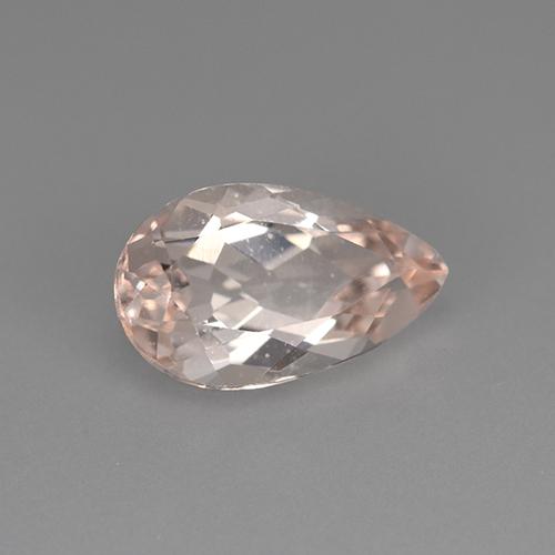 Morganite naturale rosa da 2,38 ct, taglio a pera, VVS-VS