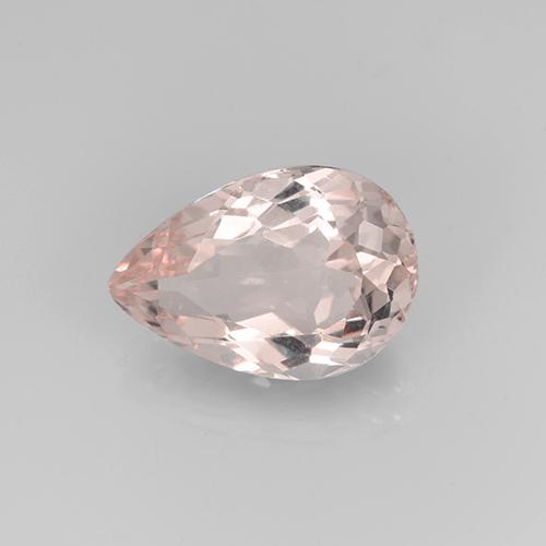Morganite Rosa chiaro naturale da 2.73 ct, Forma a pera, VVS-VS