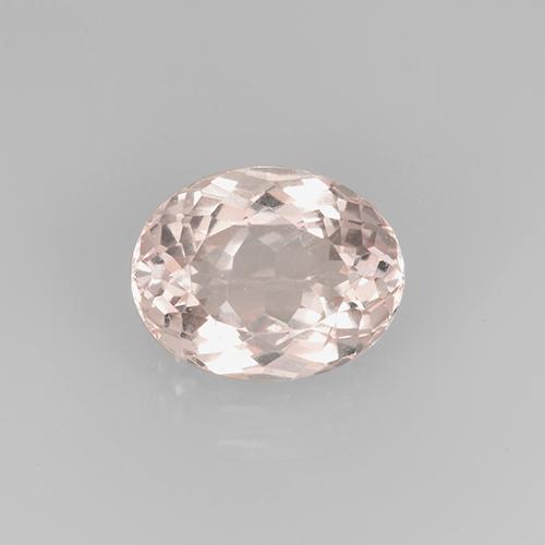 Morganite naturale rosa da 2,66 ct, taglio ovale, VVS-VS