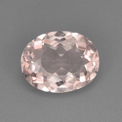 Morganite naturale rosa da 2,87 ct, taglio ovale, VS