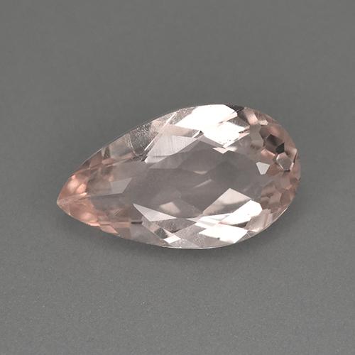 Morganite Rosa medio naturale da 2.04 ct, Forma a pera, VVS-VS