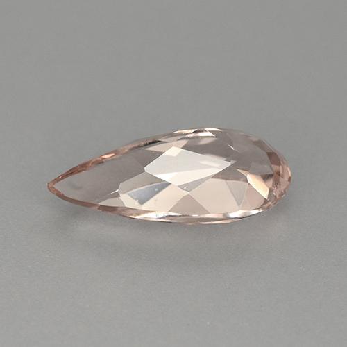 Morganite Rosa medio naturale da 1.22 ct, Forma a pera, VVS-VS