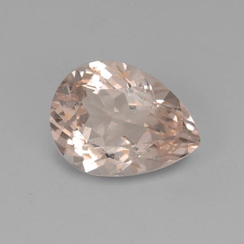 Morganite Rosa Molto Chiaro naturale da 2.59 ct, Forma a pera, VS