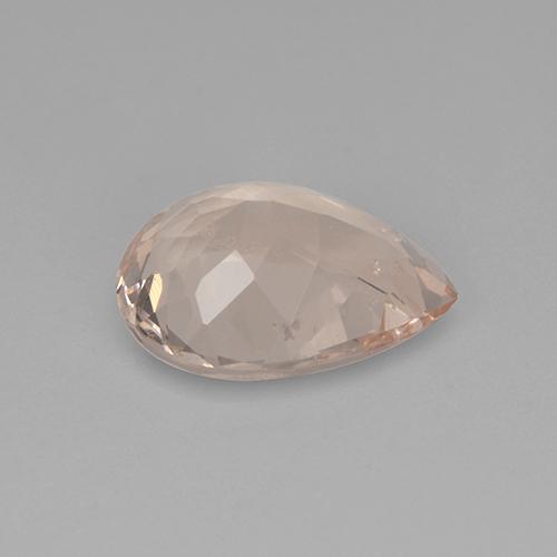 Morganite Rosa Molto Chiaro naturale da 2.59 ct, Forma a pera, VS