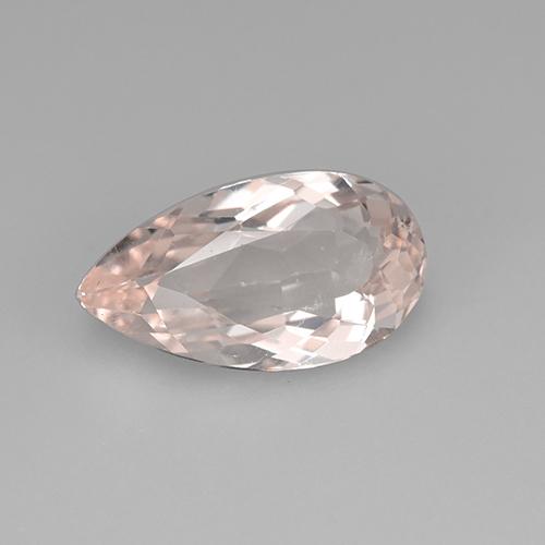 Morganite Rosa chiaro naturale da 2.52 ct, Forma a pera, VS