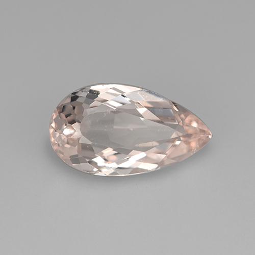 Morganite Rosa chiaro naturale da 2.52 ct, Forma a pera, VS
