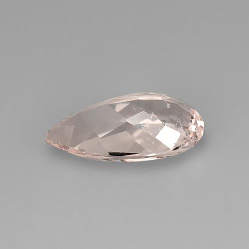 Morganite Rosa chiaro naturale da 2.52 ct, Forma a pera, VS