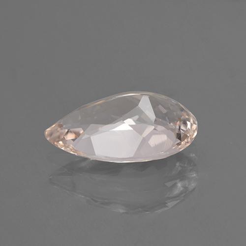 Morganite naturale rosa da 2,47 ct, taglio a pera, VVS-VS