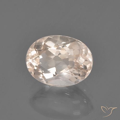 Morganite Rosa medio naturale da 2.54 ct, Ovale, VS