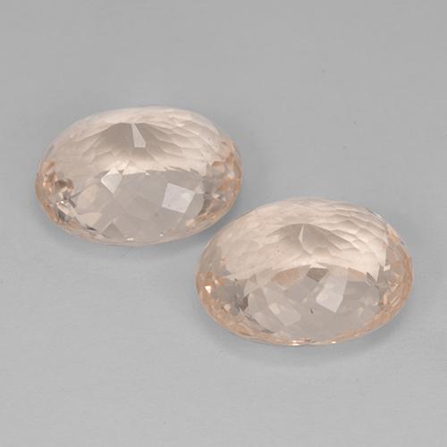 Morganite naturale rosa da 10,96 ct, taglio ovale, VVS-VS