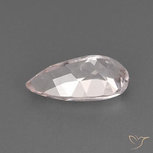 Morganite Rosa chiaro naturale da 1.21 ct, Forma a pera, VS