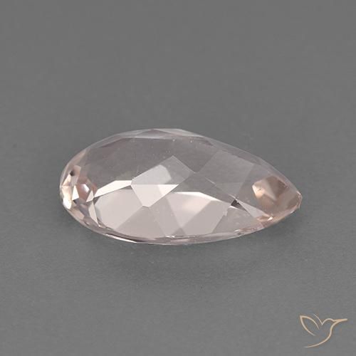 Morganite Rosa medio naturale da 1.30 ct, Forma a pera, VS