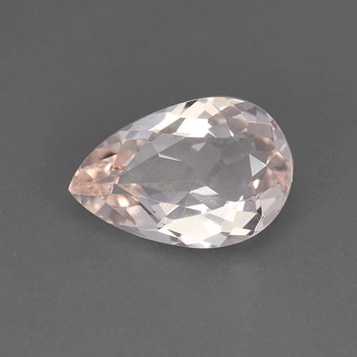 Morganite naturale rosa da 1,43 ct, taglio a pera, VVS-VS
