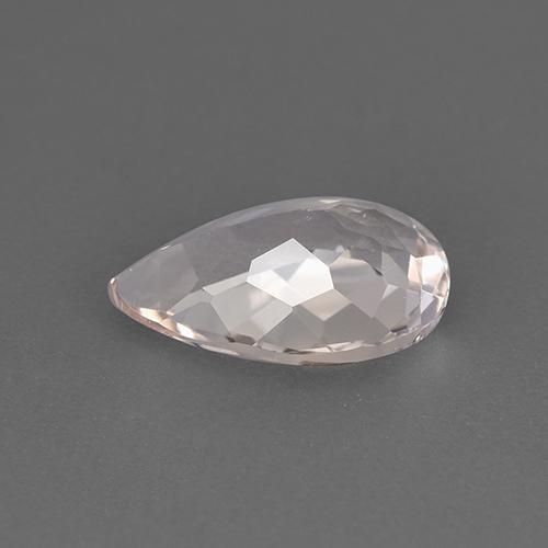 Morganite naturale rosa da 1,43 ct, taglio a pera, VVS-VS