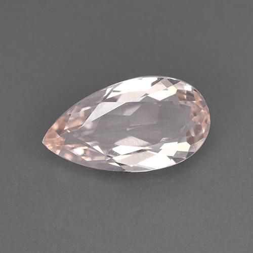 Morganite naturale rosa da 1,11 ct, taglio a pera, VVS-VS