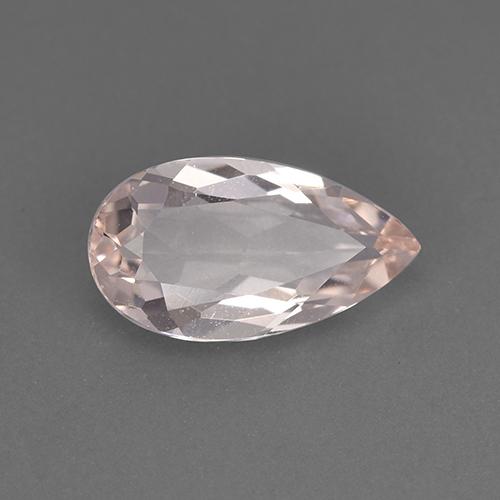 Morganite naturale rosa da 1,11 ct, taglio a pera, VVS-VS