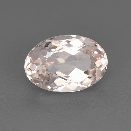 Morganite Rosa medio naturale da 1.60 ct, Taglio ovale, VVS-VS