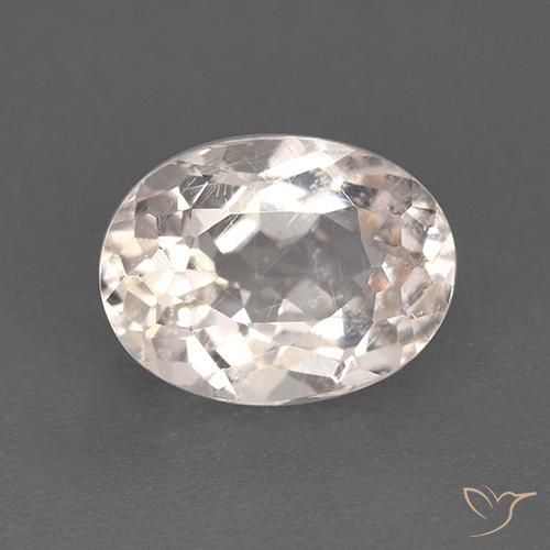 1.33ct Naturale Rosa salmone Morganite, Ovale, VS-SI