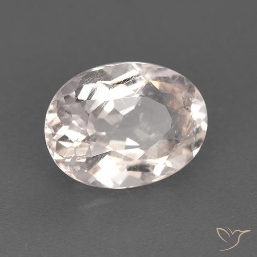 Morganite Rosa salmone naturale da 1.33 ct, Ovale, VS-SI