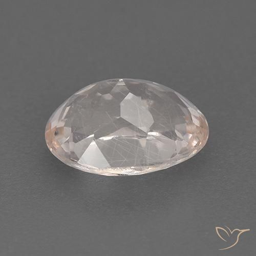 Morganite Rosa salmone naturale da 1.33 ct, Ovale, VS-SI