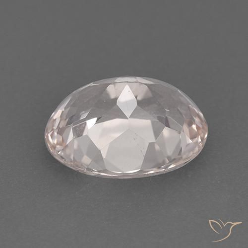 Morganite Rosa salmone naturale da 1.30 ct, Ovale, VVS-VS