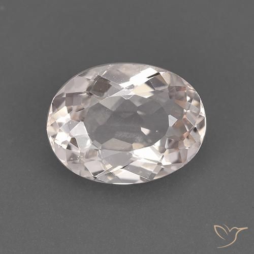 1.32ct Naturale Rosa medio-chiaro Morganite, Ovale, VS