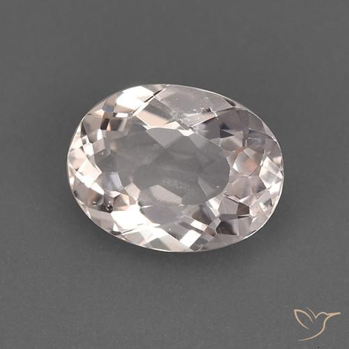 Morganite Rosa medio-chiaro naturale da 1.32 ct, Ovale, VS