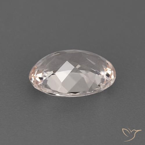 Morganite Rosa medio-chiaro naturale da 1.32 ct, Ovale, VS