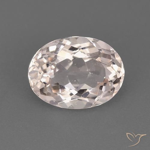 1.76ct Naturale Rosa salmone Morganite, Ovale, VS