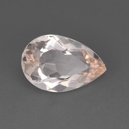 Morganite naturale rosa da 1,61 ct, taglio a pera, VVS-VS