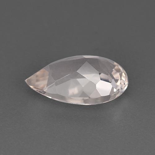 Morganite naturale rosa da 1,61 ct, taglio a pera, VVS-VS