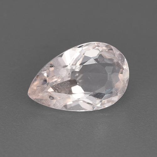 Morganite naturale rosa da 1,13 ct, taglio a pera, VS