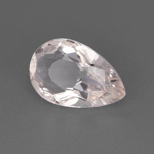 Morganite naturale rosa da 1,13 ct, taglio a pera, VS