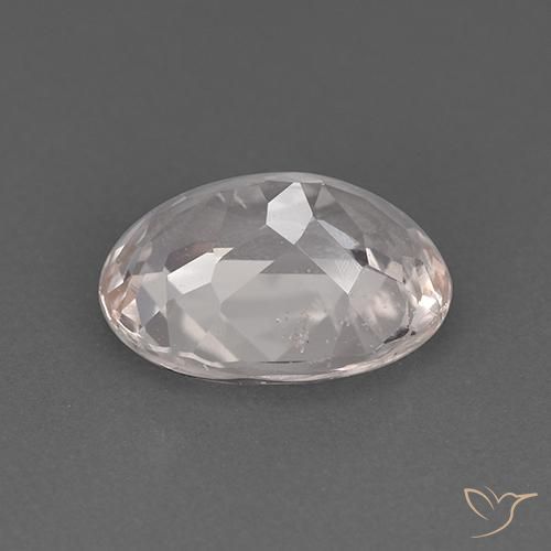 Morganite Bianco naturale da 1.79 ct, Ovale, VS