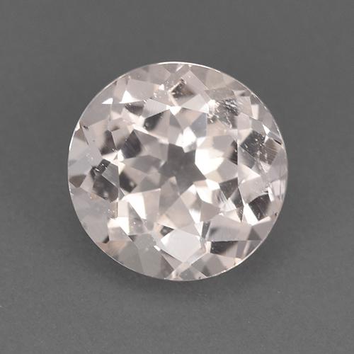 Morganite Rosa salmone naturale da 1.37 ct, Taglio rotondo, VVS-VS