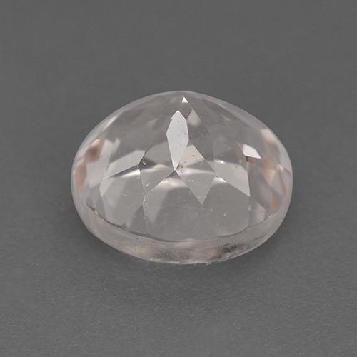 Morganite Rosa salmone naturale da 1.37 ct, Taglio rotondo, VVS-VS