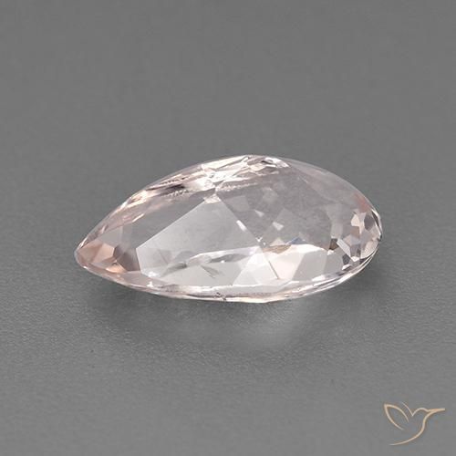 Morganite Rosa medio naturale da 1.50 ct, Forma a pera, VVS-VS