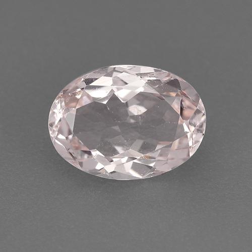 Morganite Rosa chiaro naturale da 1.02 ct, Taglio ovale, VS