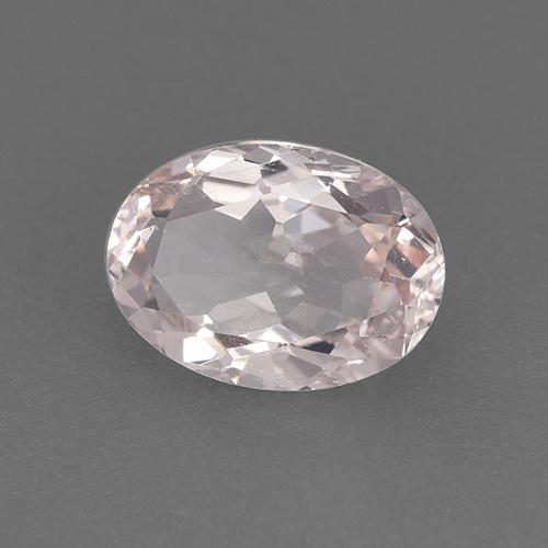 Morganite Rosa chiaro naturale da 1.02 ct, Taglio ovale, VS